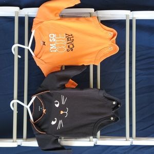 Halloween onesies, size 3 months, Carter's